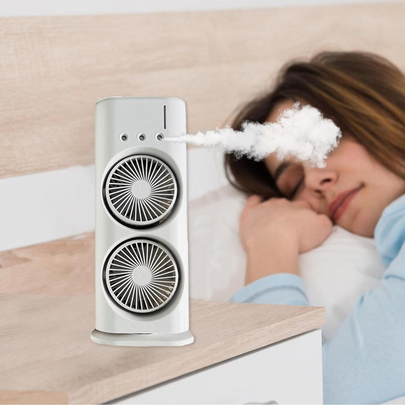 Double Ended Spray Cool Fan
