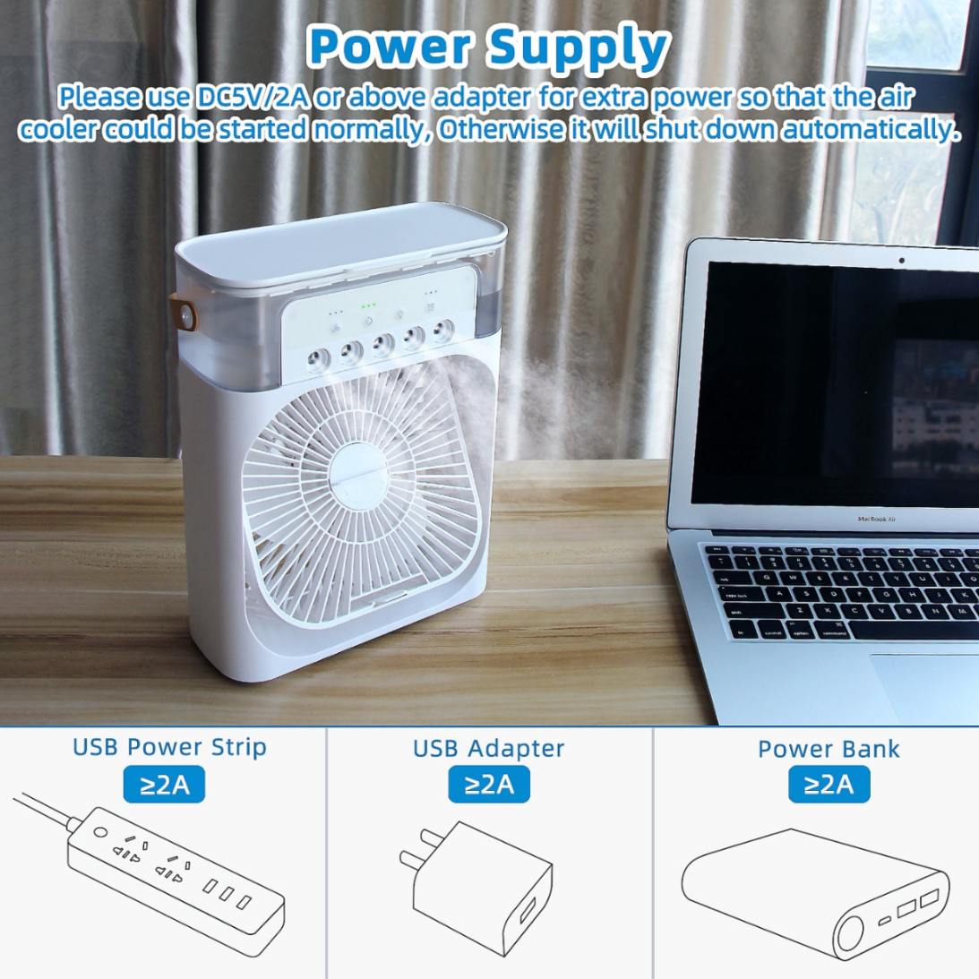 Mini Cooling Fan with spray
