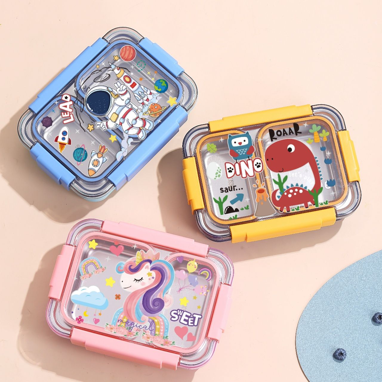 Dino Lunch Box with 2 compartments