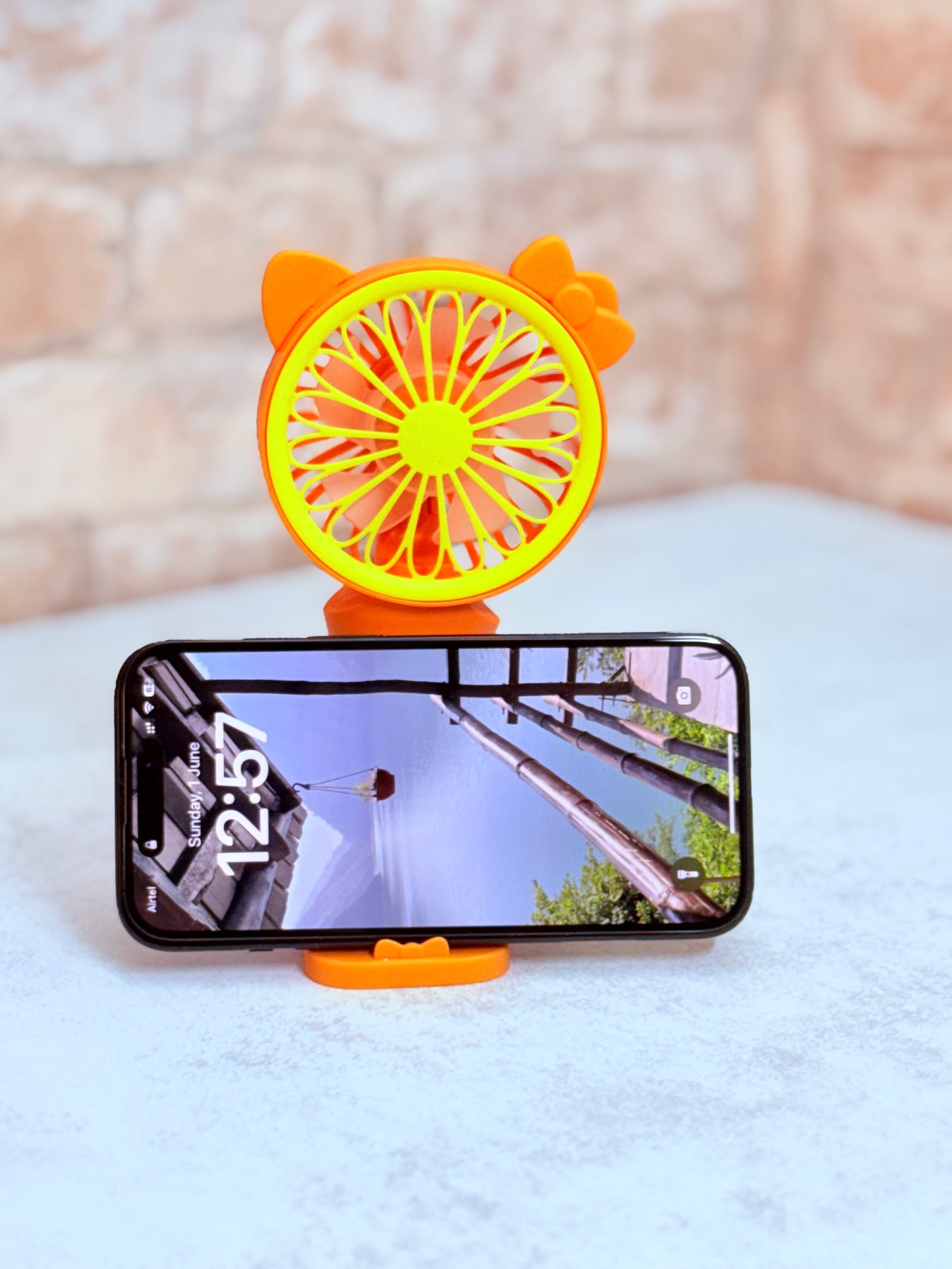 Pookie Handy Fan with mobile stand